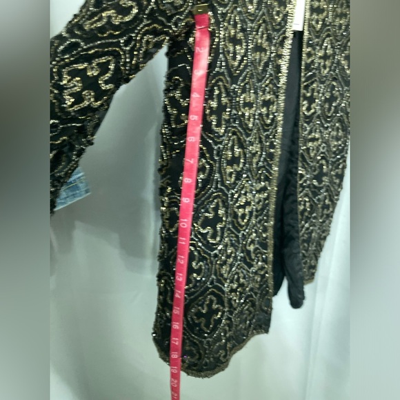 Women's STENAY VINTAGE Handmade Silk Beaded Tunic Jacket NWT - Picture 10 of 14